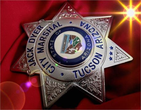 Police badge / City Marshal, Tucson, Arizona, hallmark