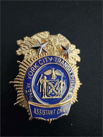 New York City Transit Police Assistant Chief Shield