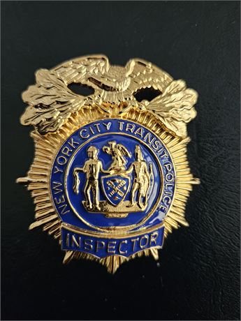 New York City Transit Police Department Inspector Shield