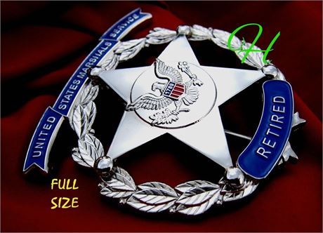 Police badge / United States Marshal Service - RETIRED -