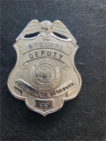Muskegon County, Michigan Special Deputy Reserves Badge