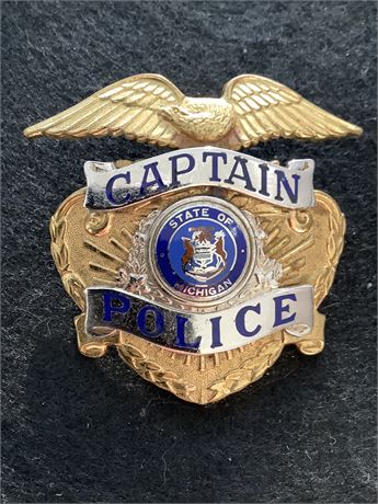State of Michigan Police Captain Badge