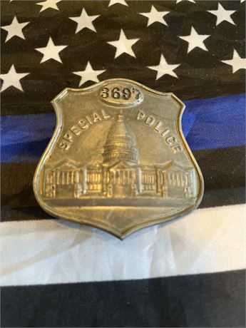 Vintage Washington DC Special Police hallmarked
