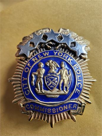 New York City Police Department Commissioner Shield