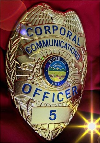 Police badge / Corporal, Communications Officer, Ohio