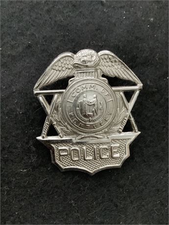 Kentucky Police Hat Badge
