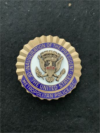 District of Columbia, Washington D.C. Metropolitan Police inaugural badge
