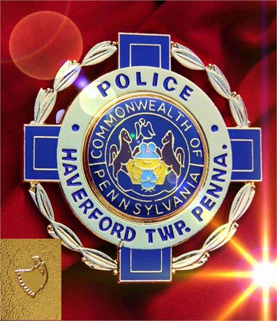 Police badge,  Haverford Police, Pennsylvania
