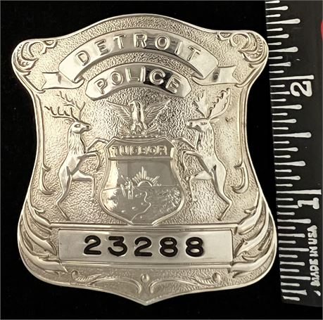 Detroit Michigan  Police Shield