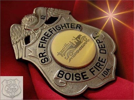 Firefighter badge, Firefighter, Boise Fire Department, Idaho
