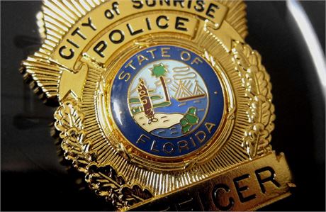 Police badge, Officer, City of Sunrise Police, Florida / hallmark