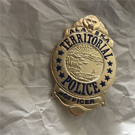 Alaska Territorial Police Officer Trooper badge