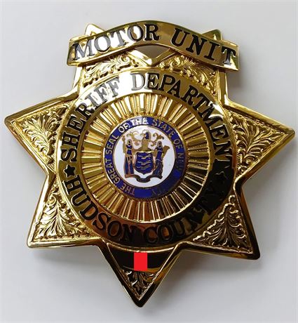 Rare Hudson County NJ Sheriff Motor Unit Badge