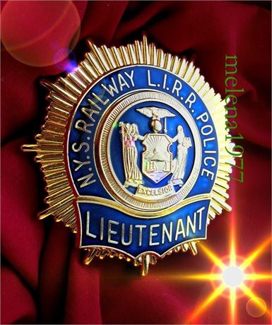 Lieutenant, New York States Railway L.I.R.R. Police, (Long Island Rail Road) HM
