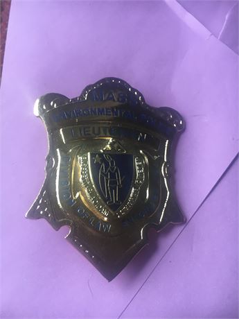 Mass. Environmental Police Lieutenant Badge (second)