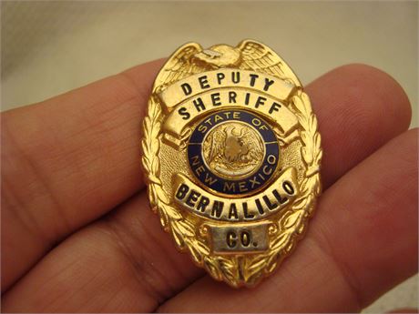 Original BERNALILLO COUNTY NEW MEXICO DEPUTY SHERIFF Badge, 1.5"