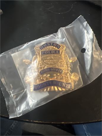 Boston police mounted unit hat badge