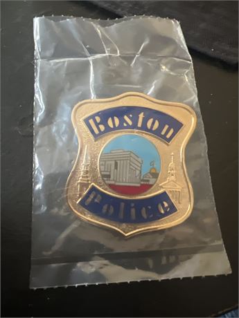 Boston police hat badge