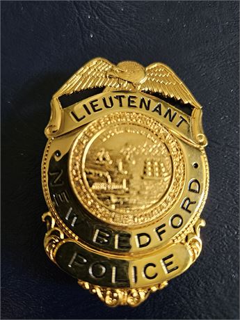 New Bedford Massachusetts Police Lieutenant Shield