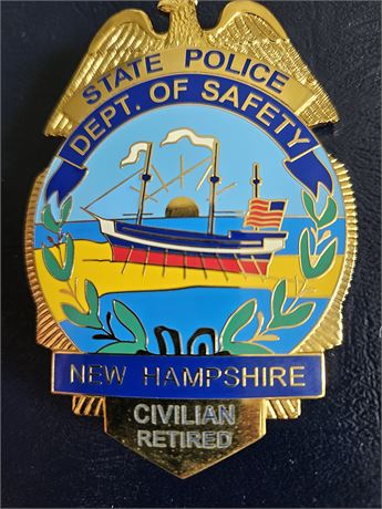 New Hampshire State Police Civilian Retired Shield