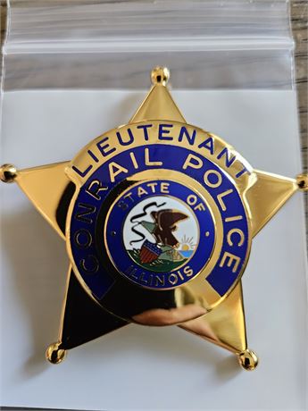 Conrail Police Department Lieutenant Shield
