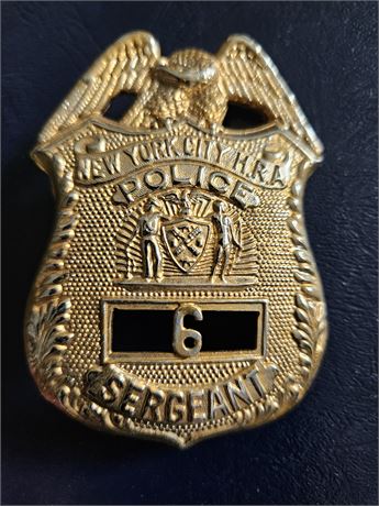 New York City HRA Police Sergeant Shield