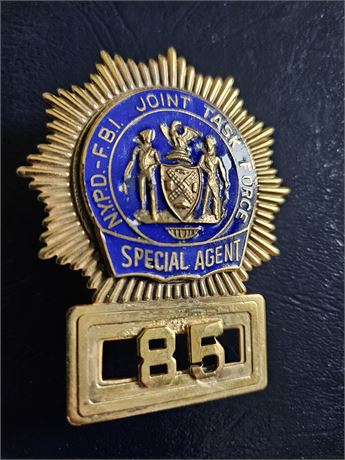 NYPD-FBI Joint Task Force Special Agent Shield