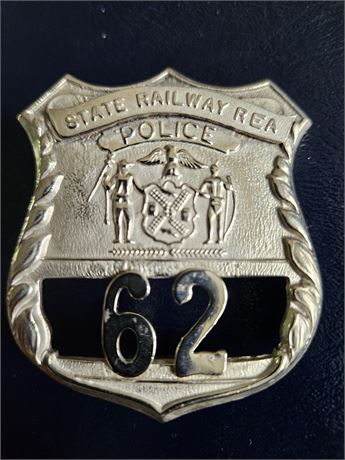 State Railway REA Police Officer Shield