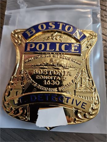 Boston Police Lieutenant Detective Shield