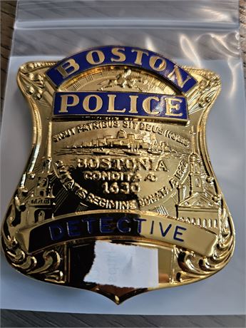 Boston Police Detective Shield