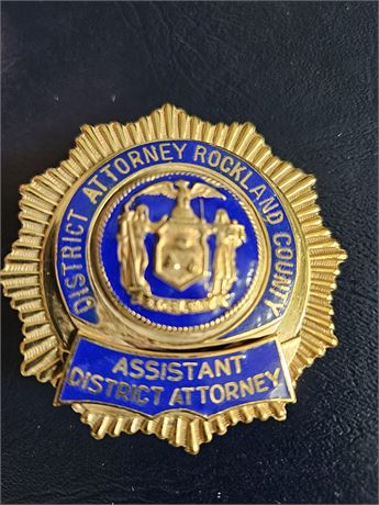 Rockland County New York Assistant District Attorney Shield