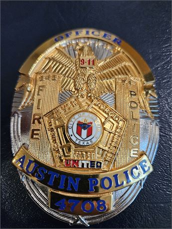 AUSTIN TEXAS POLICE DEPARTMENT 9/11 Commerative Shield
