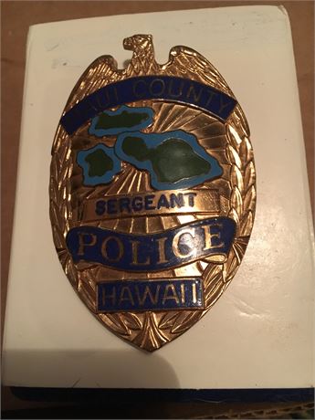 Maui County Hawaii Sergeant badge