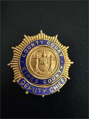 Kings County New York Courts Deputy Chief Shield
