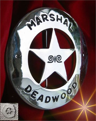 Police badge, Marshal Deadwood, South Dakota / Hallmark