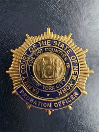 Family Court State of New York Probation Officer Shield