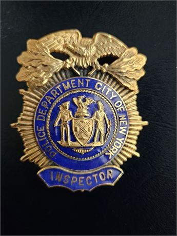 Police Department City of New York Inspector Shield