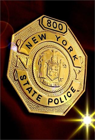 Police badge, New York State Police / hallmark / SALE