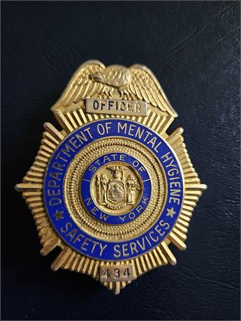 New York State Department of Mental Hygene Officer Shield