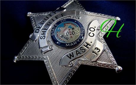 Police badge / * Deputy Sheriff *  Washington County, Maryland, hallmark