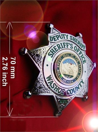 Police badge / Deputy Sheriff,Sheriff's Office, Washoe County, Nevada
