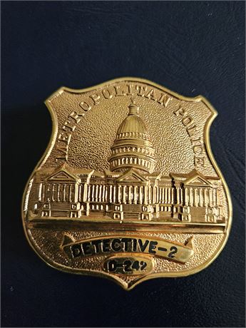 Metropolitan Police District of Columbia Detective-2 Shield