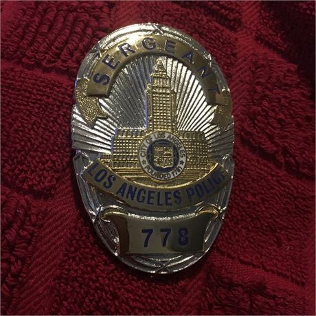LETHAL WEAPON Roger Murtaugh Police Dept. Sergeant 778 Movie Prop Novelty Badge
