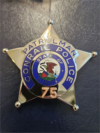 Conrail Police Department Patrolman Shield