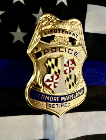 Baltimore Maryland Police Lieutenant Retired